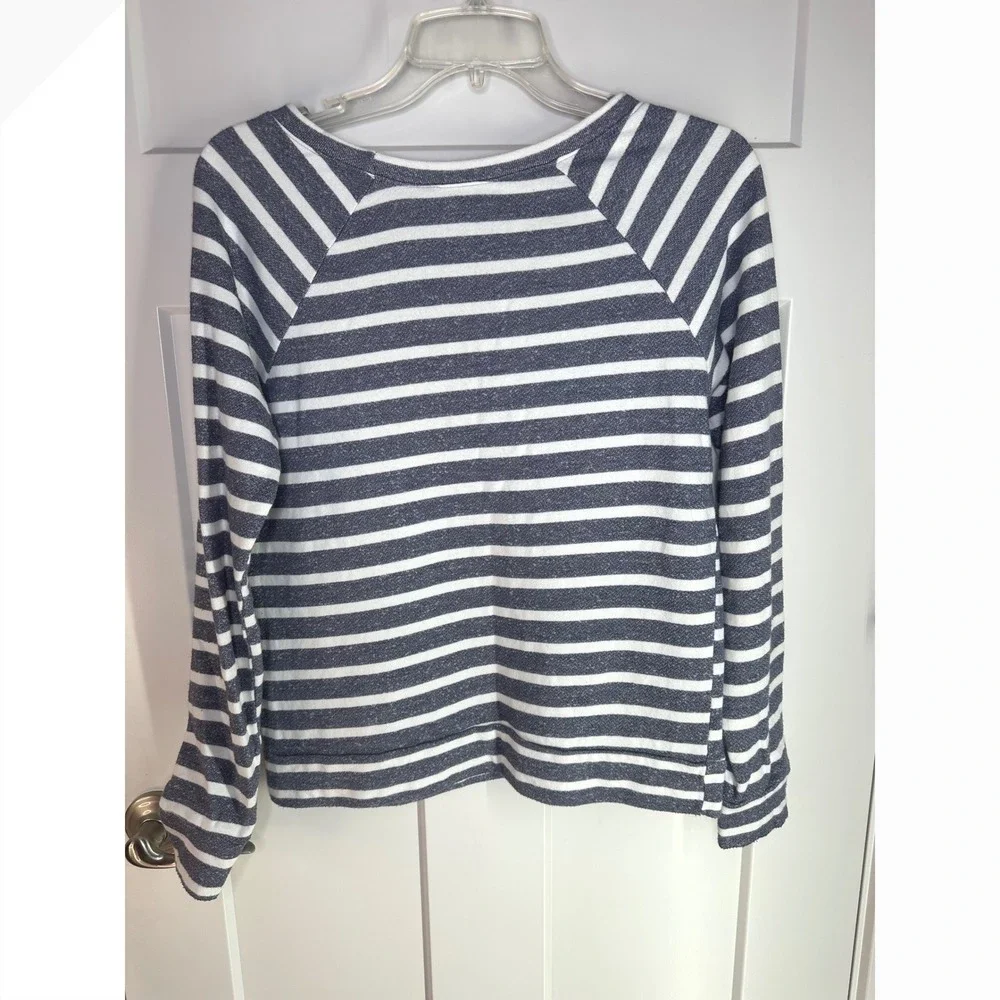 Disney Cruise Line Womens Striped Rhinestone Anchor Mickey Mouse‎ Top S Sparkly